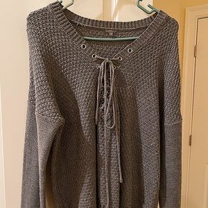 Charlotte Russe Size Large Grey Sweater